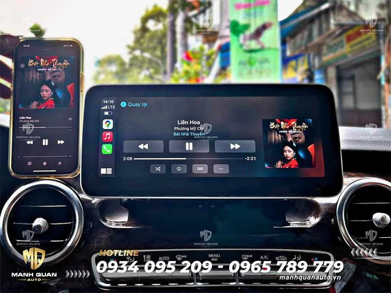 Màn hình android cho Mercedes Benz V-Class 2020-2023