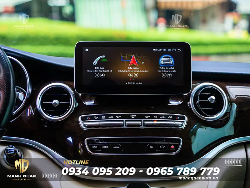 Màn hình android cho Mercedes Benz V-Class 2020-2023