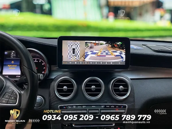 Màn hình liền camera Mercedes Benz GLC 2016-2020