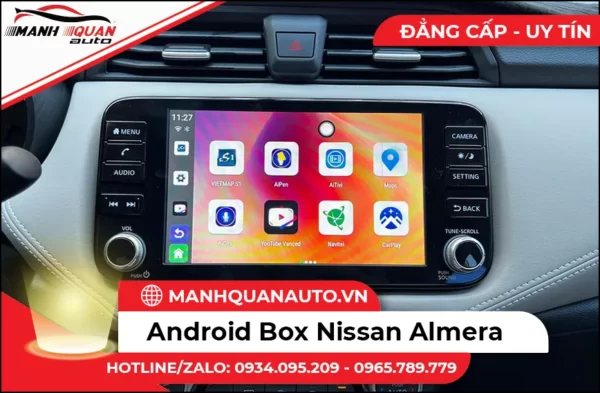Lắp Android Box Cho Nissan Almera