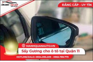 Sấy gương cho ô tô tại quận 11