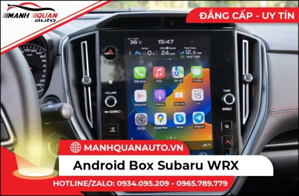 Lắp Android Box Cho Subaru WRX