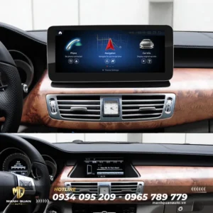 Trước và sau khi lắp màn hình android cho Mercedes GLS 2011-2015