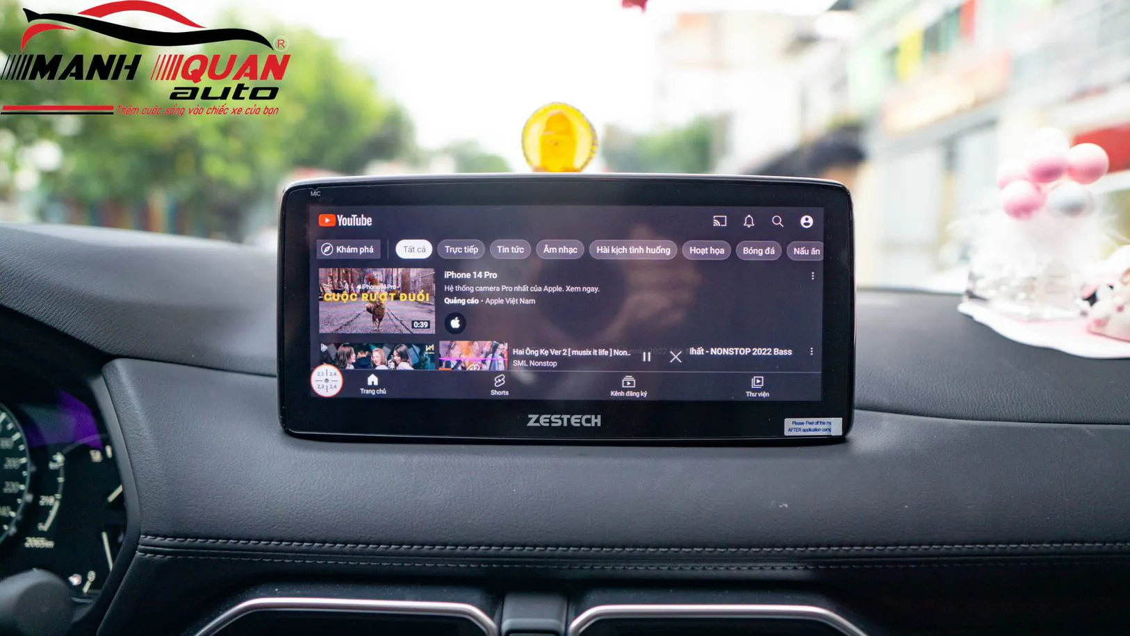 Địa chỉ lắp đặt màn hình android Zestech cho ô tô tại Mỹ Tho - Tiền Giang