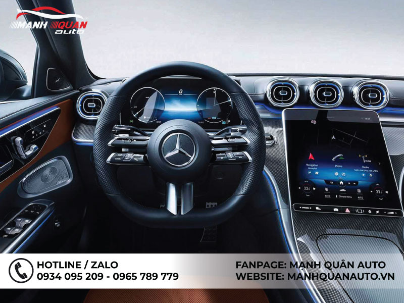 Dán PPF nội thất cho Mercedes C-Class chính hãng tại TPHCM.