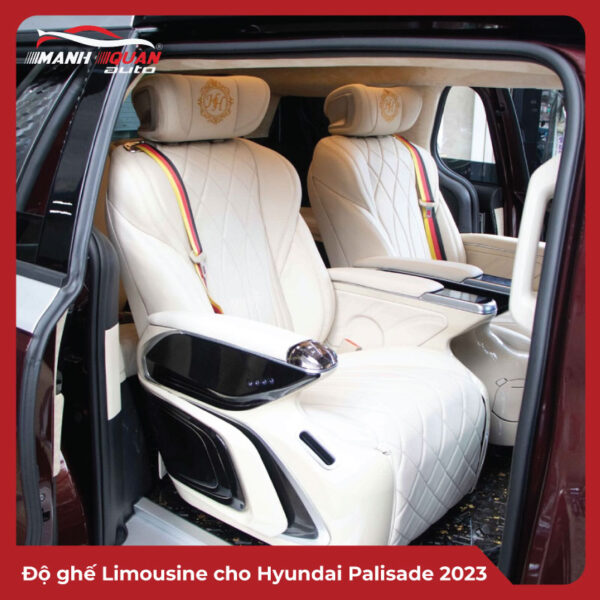 Độ ghế Limousine cho Hyundai Palisade 2023