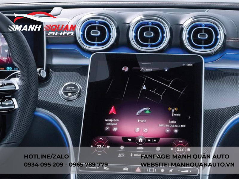 Sửa chữa màn hình cho xe Mercedes C300 AMG ở đâu?