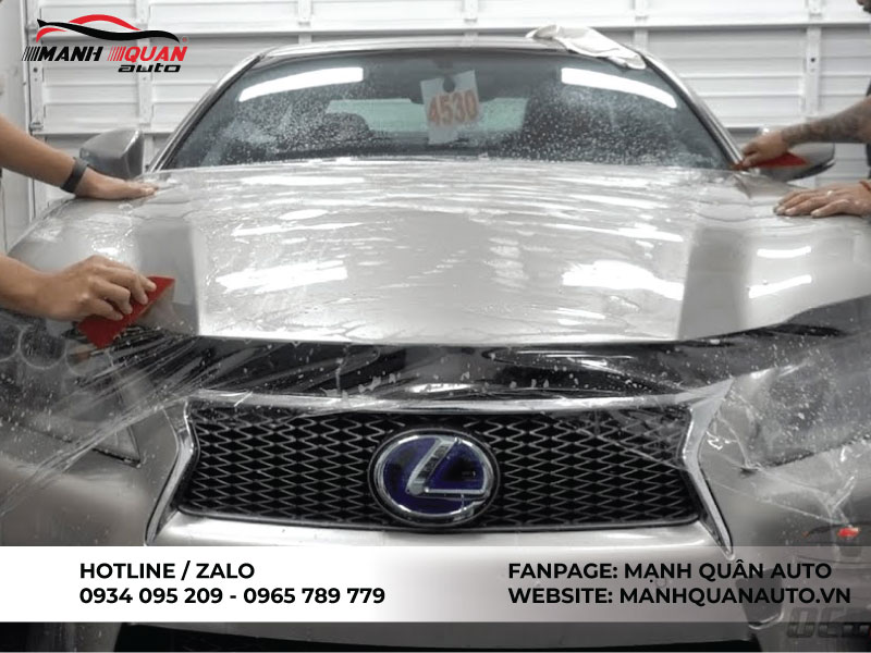 Dán PPF không ảnh hưởng đến zin xe Lexus.