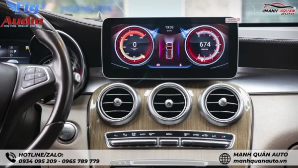 Màn hình android cho Mercedes mạnh quân auto