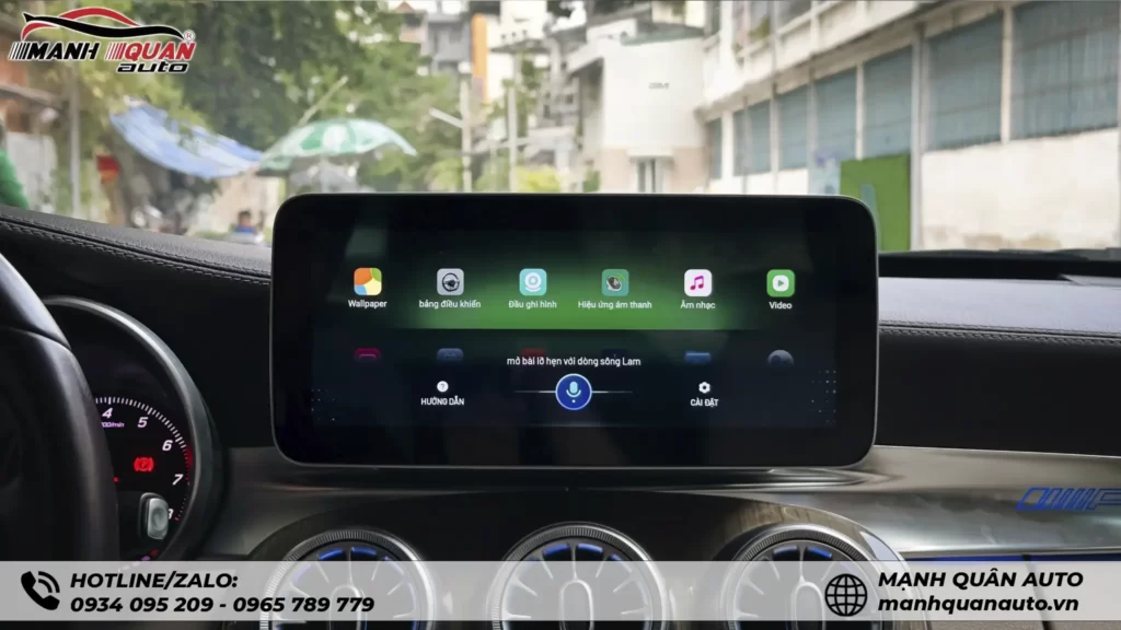 Màn hình android cho Mercedes mạnh quân auto