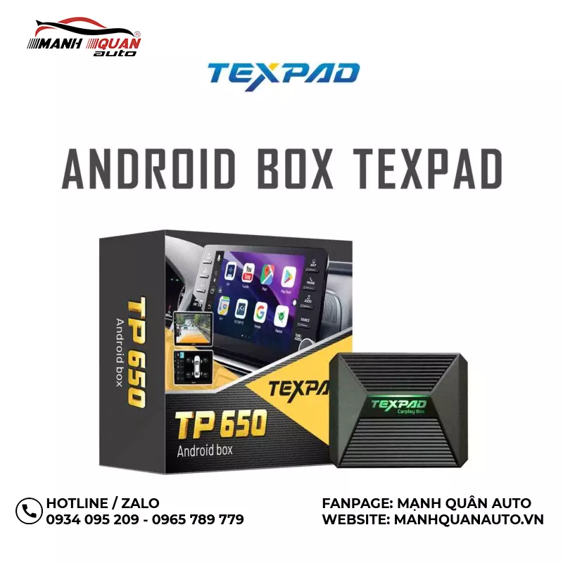 Android Box TexPad cho ô tô