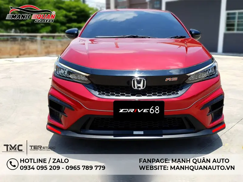 Ốp cản trước Honda City 2020 Mẫu Drive 68