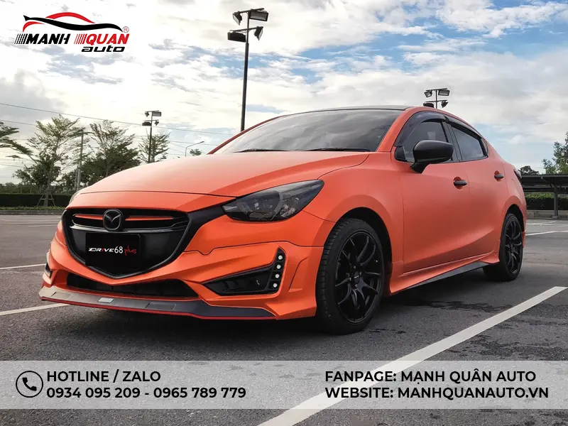 Body Kit Mazda 2 Sedan 2015 - 2019 Mẫu Drive 68 Plus