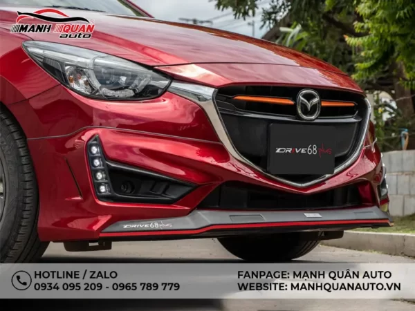 Body Kit Mazda 2 Sedan 2015 - 2019 Mẫu Drive 68 Plus