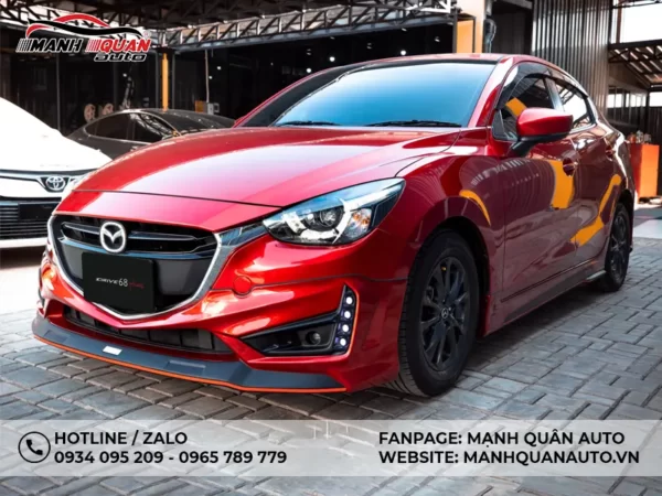 Body Kit Mazda 2 Sedan 2015 - 2019 Mẫu Drive 68 Plus