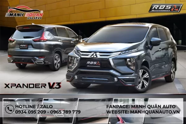 Tổng quan body kit cho mẫu RBS cho Mitsubishi XPANDER 2018 - 2020