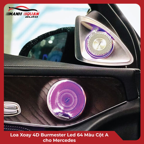 Loa Xoay 4D Burmester Led 64 Màu Cột A cho Mercedes