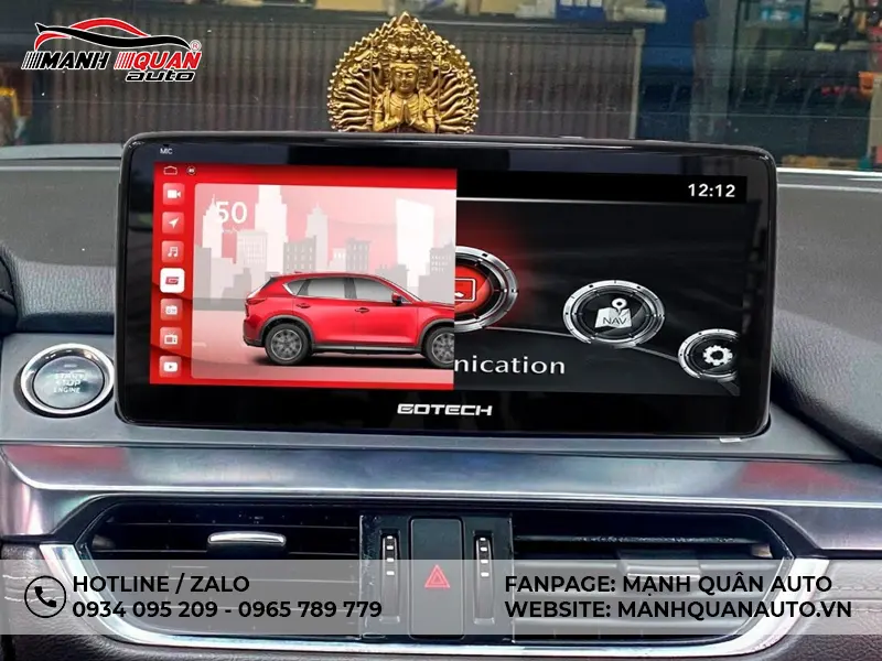 Gotech GT Mazda 360 Pro có thể sử dụng song song 2 hệ điều hành là android và Mazda Connect.