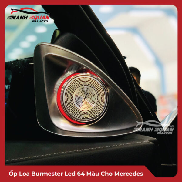 Ốp Loa Burmester led 64 màu cho Mercedes