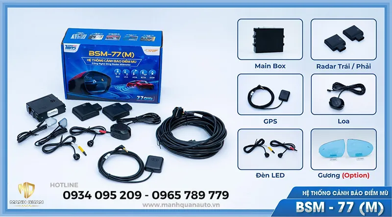 Cảnh báo điểm mù BSM-77(M) cho ô tô
