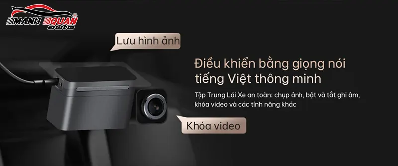 Điều chỉnh camera hành trình bằng giọng nói mà không cần rời tay khỏi vô lăng