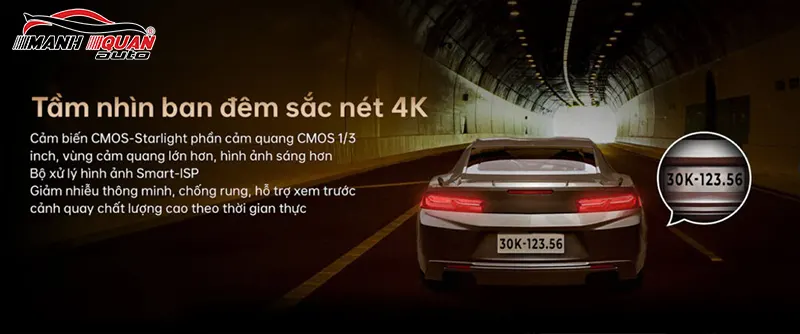 Sở hữu khả năng ghi hình 4K sắc nét ngày lẫn đêm