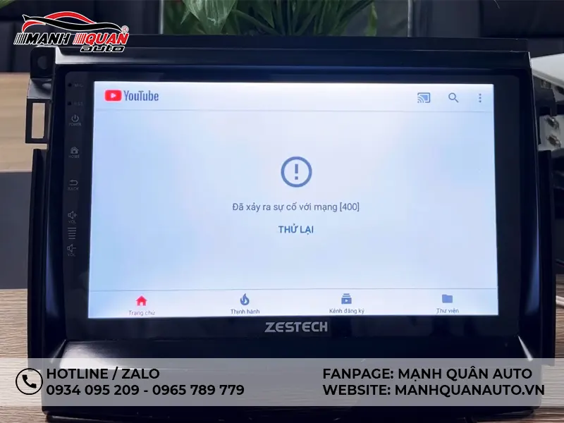 Màn hình Zestech bị lỗi kết nối