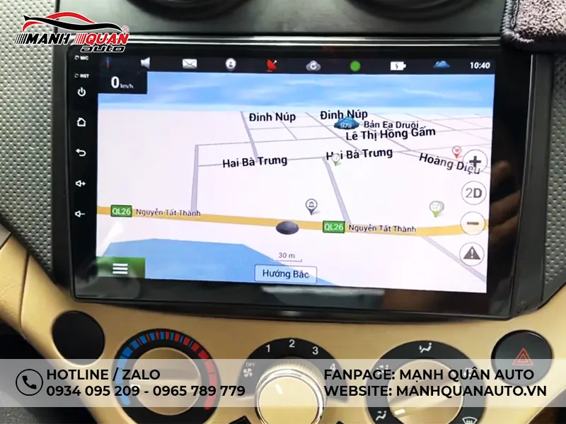 Đầu DVD oto không nhận GPS, không sử dụng được chức năng định vị.