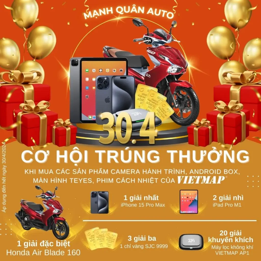 Siêu Khuyến Mãi 30.4 Mạnh Quân Auto