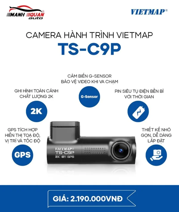 Bảng giá camera hành trình Vietmap TS-C9P