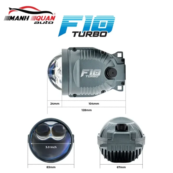 Ngoại hình bi gầm X-light F10 Turbo