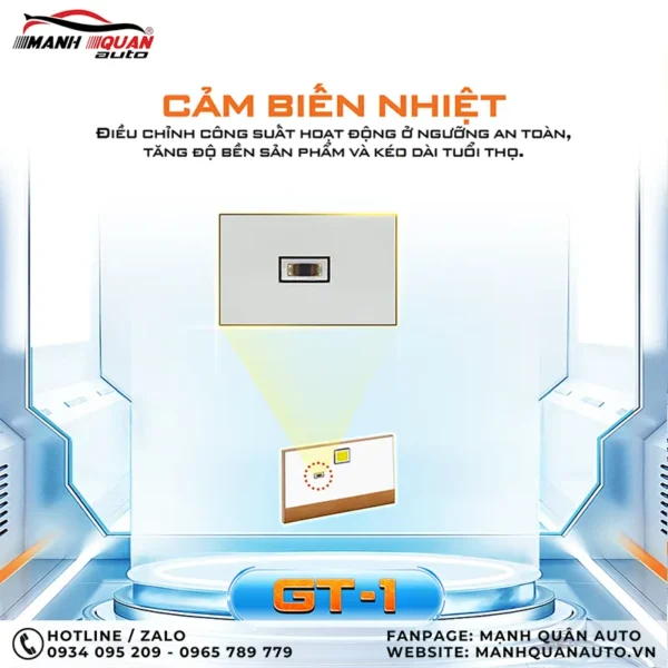 Trang bị chip cảm biến nhiệt giúp bi gầm GT-1 luôn hoạt động ở ngưỡng an toàn