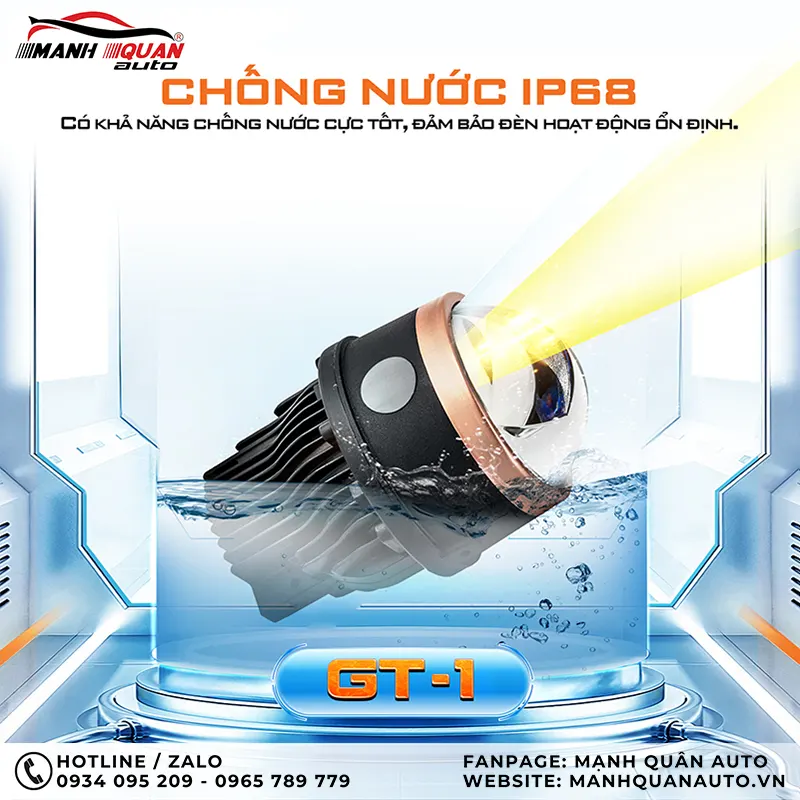 Khả năng chống nước IP68 giúp sản phẩm hoạt động tốt trong mọi điều kiện thời tiết