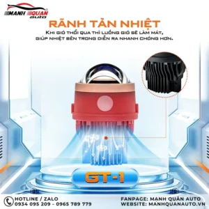 Các rãnh tản nhiệt Henvvei GT1 hỗ trợ làm mát hiệu quả