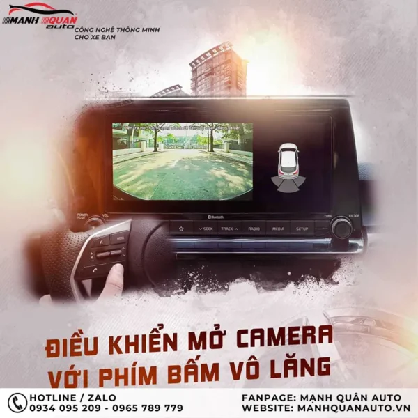 Điều khiển mở góc camera với phím bấm vô lăng