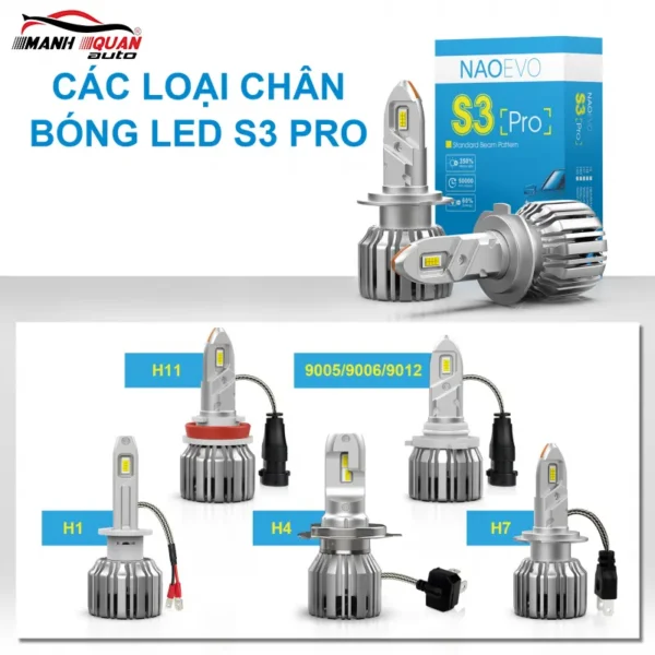 Các loại chân đèn zin Naoevo S3 Pro