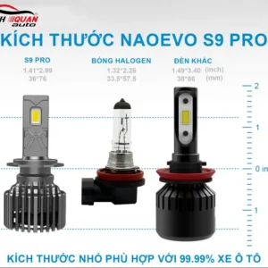 Thiết kế và kích thước của bóng Led Naoevo S9 Pro