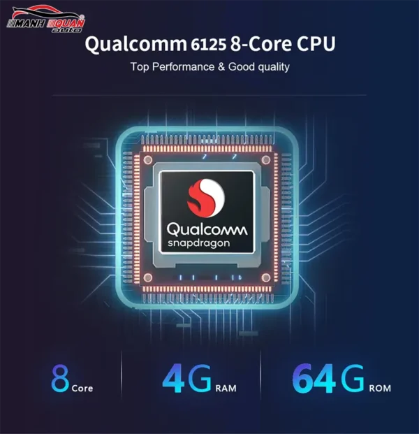 Chip Qualcom Snapdragon 665 8 nhân đem lại tốc độ xử lý 2.0GHz mượt mà trơn tru