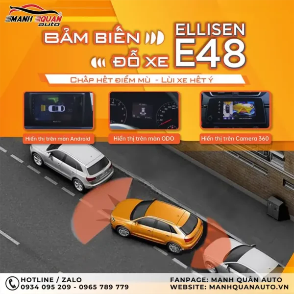 Cảm biến đỗ xe Ellisen E48 chính hãng ICAR