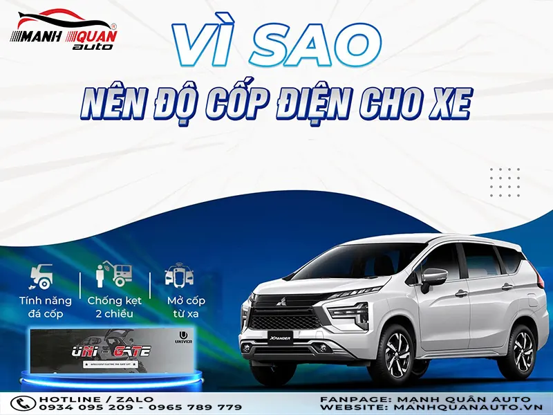 Những lý do thuyết phục để độ cốp điện Uni Gate cho xe ô tô