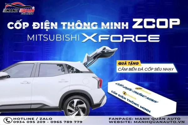 Cốp điện Zcop thông minh lắp zin 100% cho xe Mitsubishi Xforce