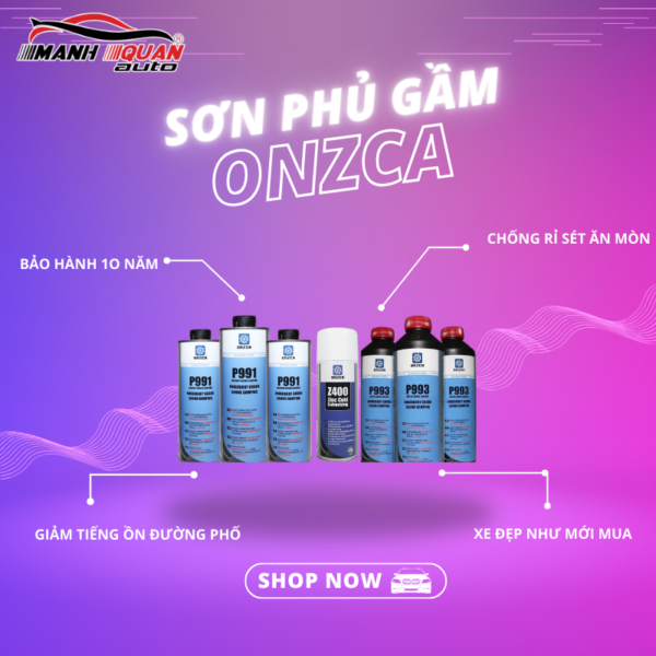 Sơn phủ gầm Onzca chính hãng bảo hành 10 năm