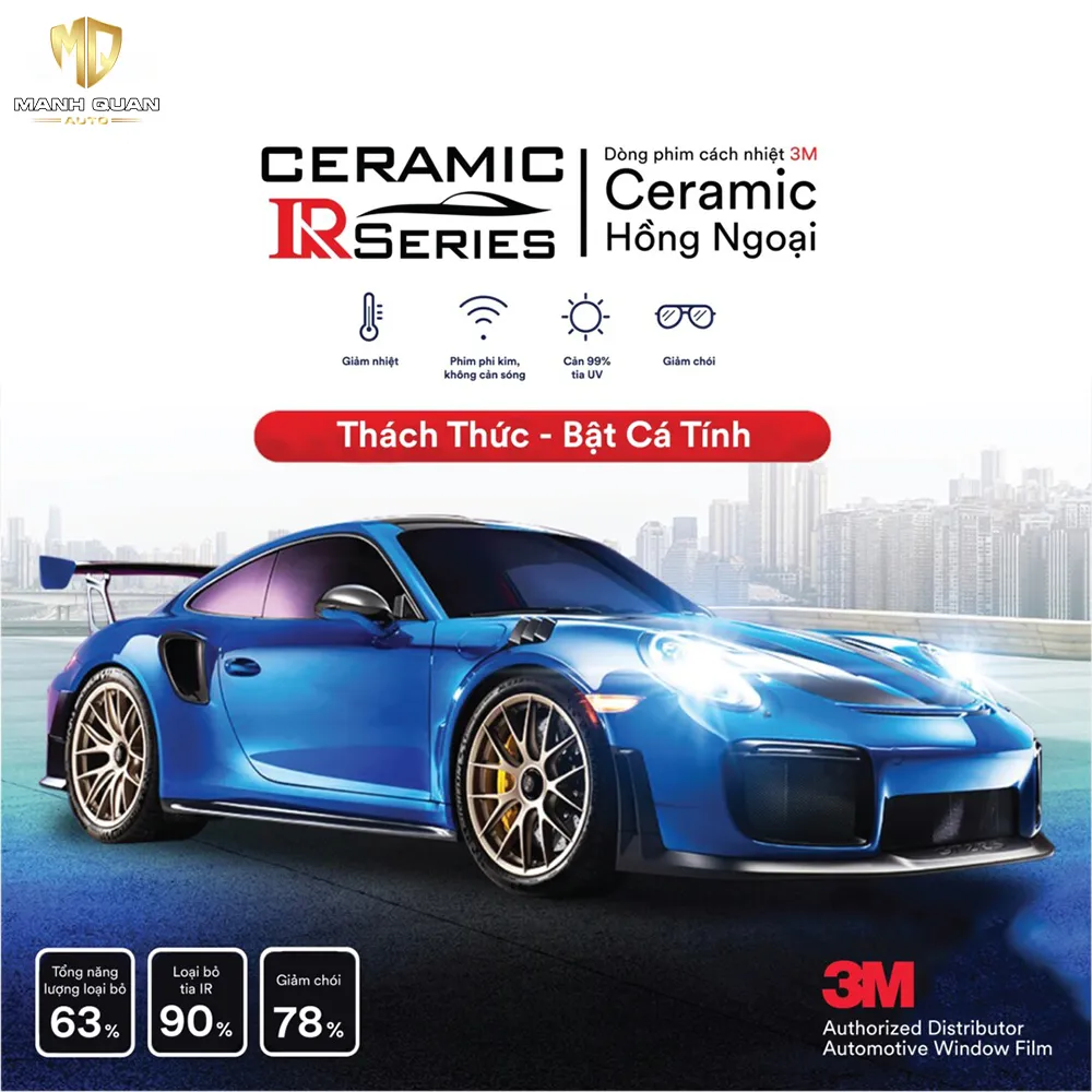 Phim cách nhiệt 3M Ceramic IR mang lại khả năng cách nhiệt ổn định