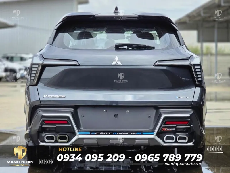 Ốp cản sau body kit Mitsubishi Xforce Rider V4