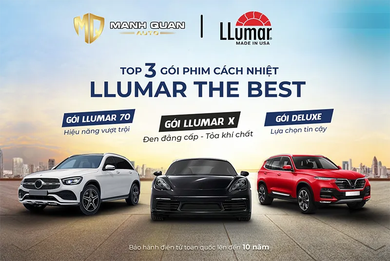 Phim cách nhiệt ô tô Llumar - Chuẩn mực phim cách nhiệt hàng đầu thế giới.