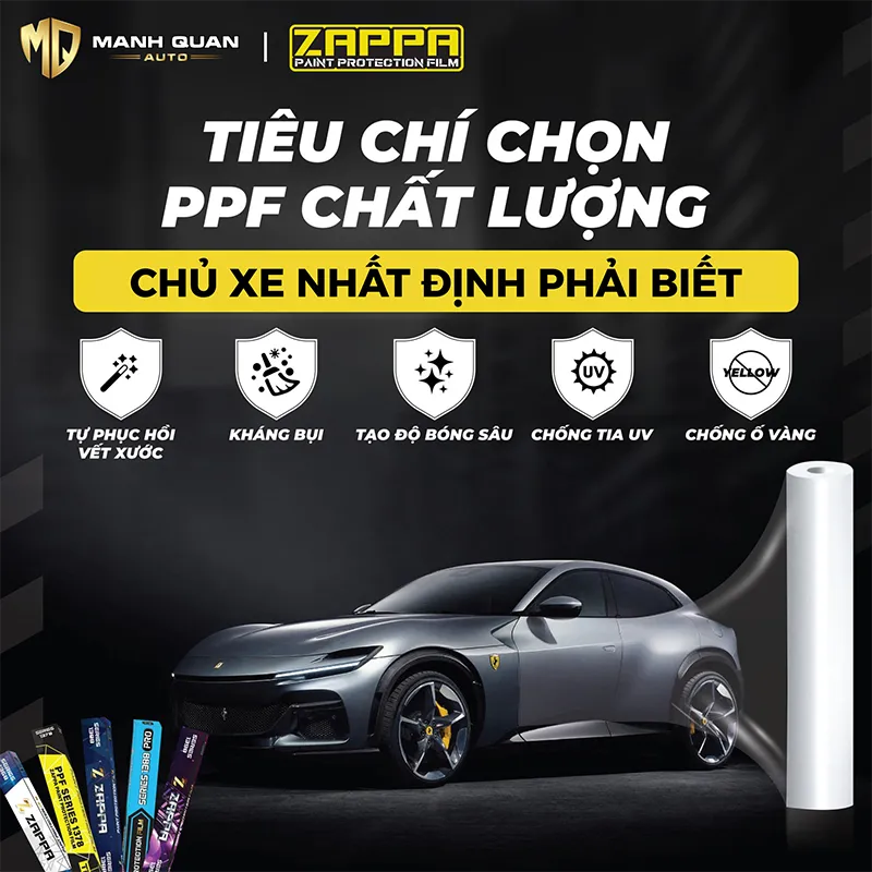 Tiêu chí lựa chọn PPF chất lượng cho ô tô