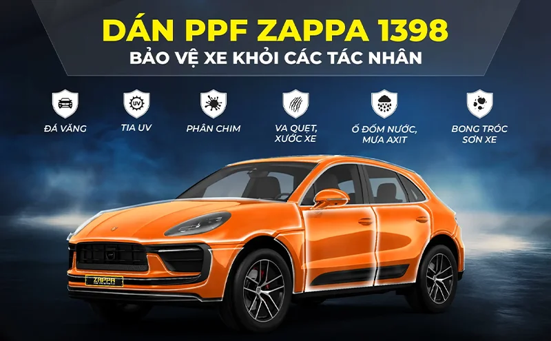 Lợi ích khi dán PPF Zappa 1398 cho ô tô