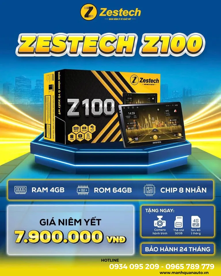 Bảng giá màn hình Zestech Z100