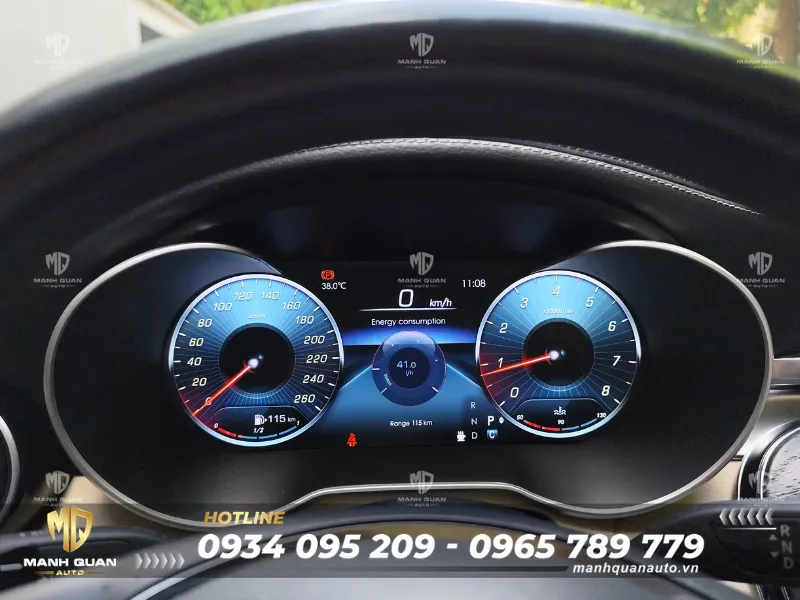 Màn hình đồng hồ LCD Mercedes C & GLC 2015-2019