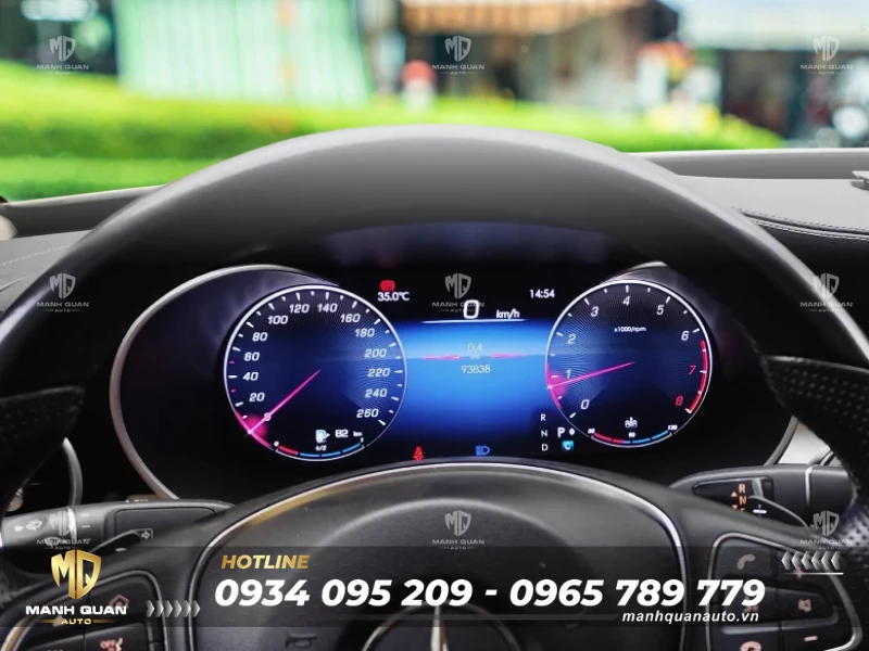 Màn hình đồng hồ LCD Mercedes C & GLC 2015-2019